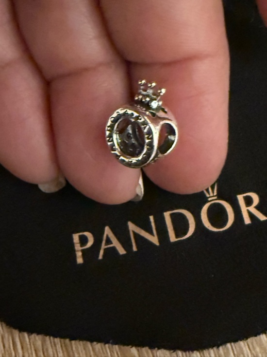 Pandora Silver Crown Ring Spacer Charm - Silver - Picture 2 of 4